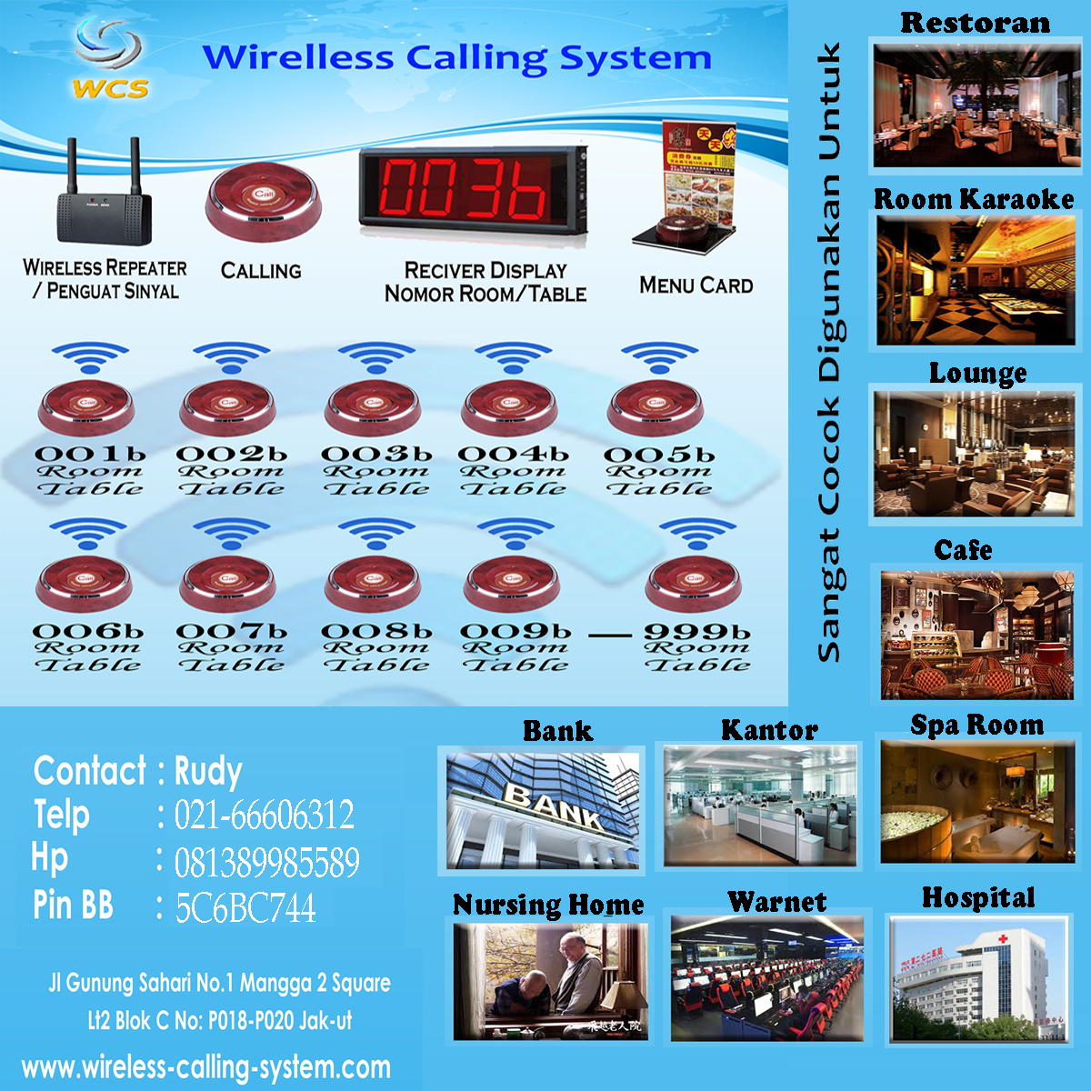 Wireless Calling System WCS